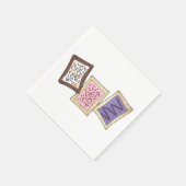 フロステッドブレックファーストトースターペストリージャンクフードグルメ スタンダードカクテルナプキン (角)