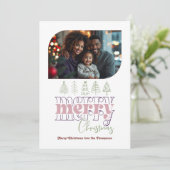 フロステッドベリー モダン レトロ ドゥードル クリスマス フォト (スタンド正面)