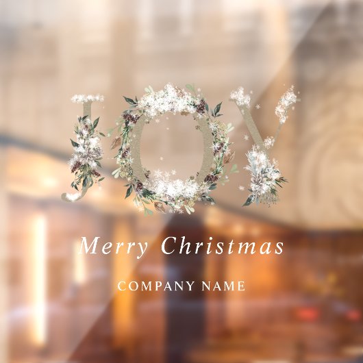 フロステッドボタニカルフローラジョイホリデー ウィンドウサイン (シート2)