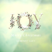 フロステッドボタニカルフローラジョイホリデー ウィンドウサイン (シート3)