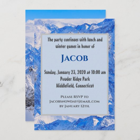 フロステッドマウンテンエンクロージャカード エンクロージャーカード (正面/裏面)