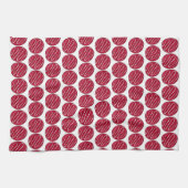 フロステッドレッドベルベットクッキープリントベーキングベイクセール キッチンタオル (横)