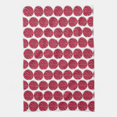 フロステッドレッドベルベットクッキープリントベーキングベイクセール キッチンタオル (縦)