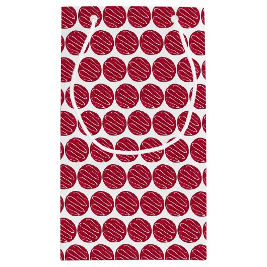 フロステッドレッドベルベットクッキープリントベーキングベイクセール スモールペーパーバッグ (裏面)