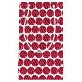 フロステッドレッドベルベットクッキープリントベーキングベイクセール スモールペーパーバッグ (正面)