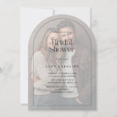 フロステッドヴェルムオーバーレイフォトシンプルブライダルシャワー 招待状 (正面)