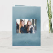 フロステッド平和アイスブルー水色の休日の写真 シーズンカード (裏面)