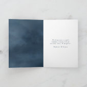 フロステッド平和海軍の水の色のホリデーフォトカード シーズンカード (内部)