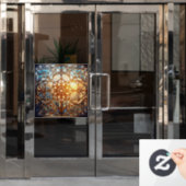 フロステッド幾何調和 ウィンドウサイン (オフィスドア)