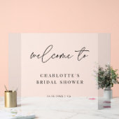 フロステッド結婚スクリプトのブライダルシャワーへようこそ アクリルサイン (ウェディング)