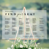 フロステッド・アクリル系座席表記号 アクリルサイン