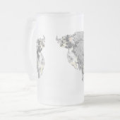 フロステッド・ビールマグ:バッファロー走ズ・オン・ザ・ フロストグラスビールジョッキ (正面左)