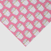 フロステッド ピンク ハート カップケーキ スプリンクル デザート ラブ 薄葉紙 (詳細)