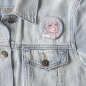 フロステッド・フェアリー・テイル: ガラスの美少女 缶バッジ (インサイチュ)
