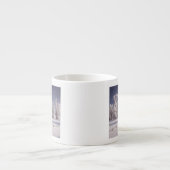 フロストは木および塀、コロラド州を覆いました エスプレッソカップ (正面)