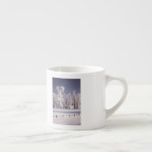 フロストは木および塀、コロラド州を覆いました エスプレッソカップ (右)