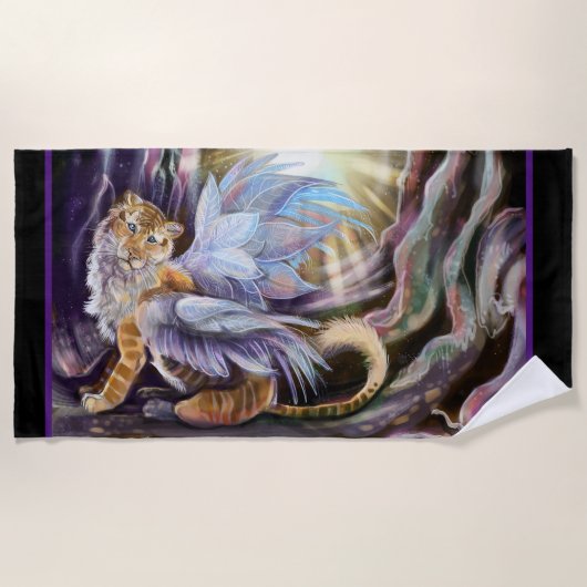 フロストウィングタイガー ビーチタオル (正面)