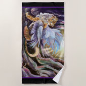 フロストウィングタイガー ビーチタオル (正面)