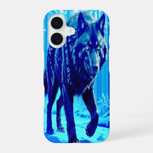 フロストウルフ iPhone 16ケース (裏面)