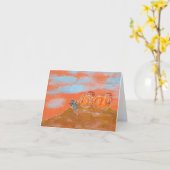 フロストオンザパンプキンオリジナルアートノートカード カード (黄色い花)