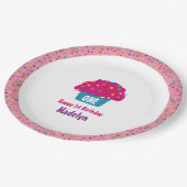 フロストカップケーズレインボースプレッルベーキングデザイン ペーパープレート (アングル)