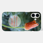 フロストカリフォルニアポピー花フォトカスタム Case-Mate iPhoneケース (裏面 (横))