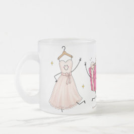 フロストガラス コーヒーマグ ブライズメイド フロストグラスマグカップ