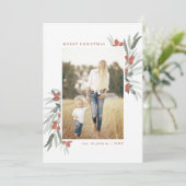 フロストドベリーズのクリスマス写真カード 招待状 (スタンド正面)