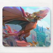 フロストドラゴンゲームマウスパッド | カスタマイズ可能 マウスパッド (正面)