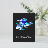 フロストドラゴン 冬の幻想 天上の氷の生き物 シーズンポストカード (スタンド正面)