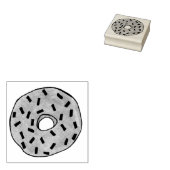 フロストドーナツ付きドーナツ/振りかけるグルメスタンプ ラバースタンプ (押印)