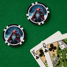 フロストバイトサンタと悪戯好きのエルフ ポーカーチップ