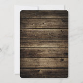 フロストバイトバーンウッドウィン素朴ターブライダルシャワー 招待状 (裏面)