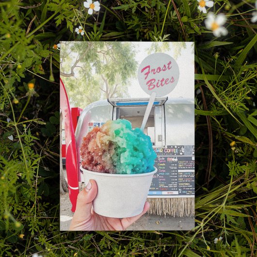 フロストバイト海辺フロリダ30A水色はがき 招待状