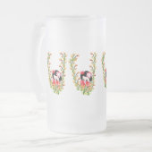 フロストビールマグ：中を見る フロストグラスビールジョッキ (正面左)