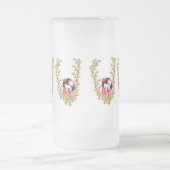 フロストビールマグ：中を見る フロストグラスビールジョッキ (中央)