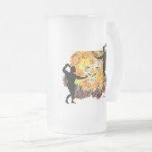 フロストビールマグ：仕事をする フロストグラスビールジョッキ (正面右)