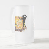 フロストビールマグ：仕事をする フロストグラスビールジョッキ (正面左)