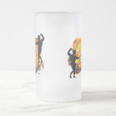 フロストビールマグ：仕事をする フロストグラスビールジョッキ (中央)