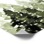 フロストブルーフランネルパインベビーベビーシャワーへようこそ ポスター (角)