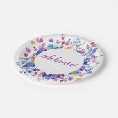 フロストベリーウィンターパーティー ペーパープレート (アングル)