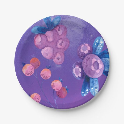 フロストベリーウィンターパーティー ペーパープレート (正面)