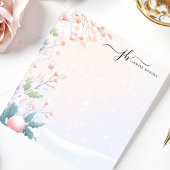 フロストベリー冬の水の色パーソナライズされた ノートパッド