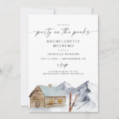フロストマウンテンスキーキャビンバチェロレッテ旅程 招待状 (正面)