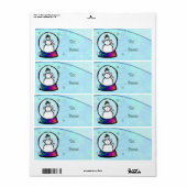 フロストマンスノーグローブフォークアートギフト ラベル (フルシート)