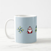 フロスト折り紙クリスマス コーヒーマグカップ (左)