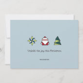 フロスト折り紙クリスマス シーズンカード (正面)