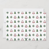 フロスト折り紙クリスマス シーズンカード (裏面)