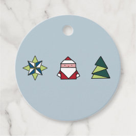 フロスト折り紙クリスマス フェイバータグ