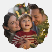 フロスト&グロー メリー&ブライト レトロクリスマスフォト オーナメントカード (裏面)